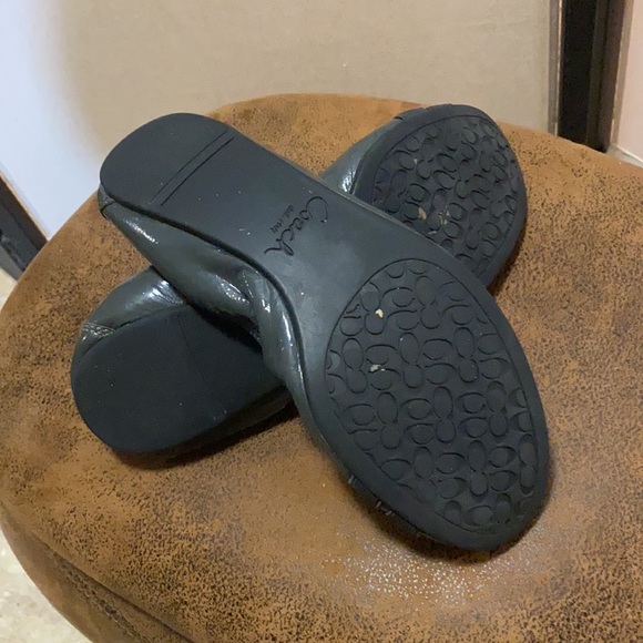 Coach Gray Patent Leather Flats - Picture 5 of 6
